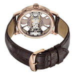 Stuhrling Original 785 03 Winchester Mechanical Bridge Brown Leather Mens Watch