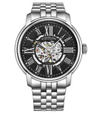 Stuhrling  4031 2 Atrium Automatic Skeleton Bracelet Mens Watch