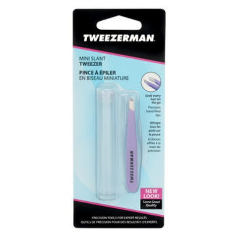 Tweezerman 1248-LLR Lovely Lavender Mini Slant Tweezer With Travel Case