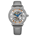 Stuhrling 3941 1 Winchester Automatic Skeleton Crystal Accented Womens Watch