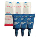 Clarins Total Eye Hydrate Moisturizing Soothing Eye Mask Balm Mini Travel Size 3ml (Pack of 3)