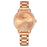 Stuhrling 3910 4 Vogue Valentina Quartz Crystal Accented Bracelet Womens Watch