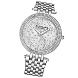 Stuhrling 3962 1 Symphony Quartz Crystal Accented Stainless Steel Womens Watch