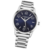 Stuhrling Original 4021 2 Classic Quartz Stainless Steel Date Blue Dial Mens Watch