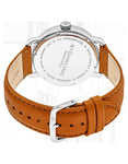 Stuhrling Original 857 04 Symphony Quartz Brown Leather Strap Mens Watch