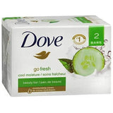 Dove Go Fresh Beauty Bar Cool Moisture Cucumber and Green Tea Beauty Bar 4oz Each 2 Pack Sealed