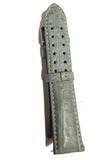 Invicta 24mm Genuine Crocodile Handmade in the USA Light Blue -Seafoam Strap Double Hole Buckle IS407