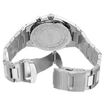 Akribos XXIV AK849GY Date GMT Grey Dial Silvertone Stainless Steel Mens Watch
