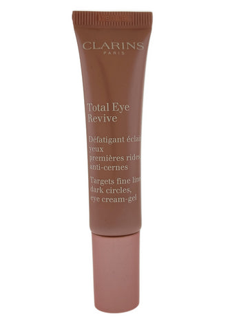 Clarins Total Eye Revive Cream Gel Target Fine Lines Dark Circles 15ml .5oz