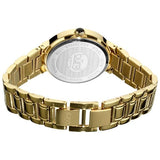 Burgi BUR077YG Date Diamond Markers Swarovski Bezel Goldtone Womens Watch