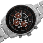 Joshua & Sons JS67OR Chronograph Date GMT Ornage Accented Mens Watch