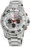 Akribos XXIV AK661SS Chronograph Date GMT Red Black Accented Mens Watch