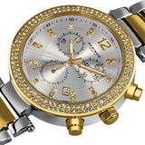 Akribos XXIV AK529TT Swiss Quartz Chronograph Date Crystal Accented Womens Watch