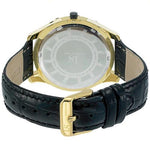 Joshua & Sons JS-17-YG Swiss Quartz Diamond Strap Mens Watch