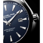 Stuhrling 3953 2 Symphony Quartz Date Stainless Steel Bracelet Mens Watch