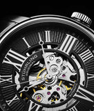 Stuhrling  4031 2 Atrium Automatic Skeleton Bracelet Mens Watch