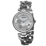 Akribos XXIV AK676SS Multifunction Crystals Stainless Steel Womens Watch Set