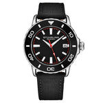 Stuhrling Original 4041 1 Explorer Quartz Date Black Nylon Strap Mens Watch