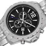 Akribos XXIV AK662SSB Swiss Quartz Chronograph Date Luminous Markers Mens Watch