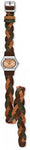 Swatch YSS295  Twisted Multi Color Leather Strap Quartz Womens Watch