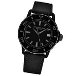 Stuhrling Original 4041 3 Explorer Quartz Date Black Dial Nylon Strap Mens Watch