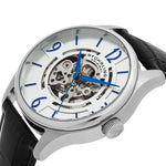 Stuhrling Original 557.01 Atrium 557 01 Automatic Skeleton Leather Mens Watch