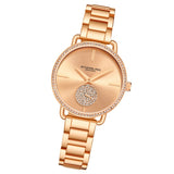 Stuhrling 3909 3 Vogue Quartz Crystal Accented Bracelet Womens Watch