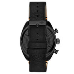 Stuhrling 1000 04 Quartz Chronograph Tachymeter Black Leather Strap Mens Watch