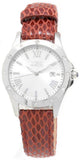 Invicta 14319 Angel Date Crystal Accented Bezel Red Leather Strap Womens Watch
