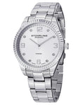 Stuhrling 607G 01 Classique Allure Quartz Stainless Steel Diamond Mens Watch