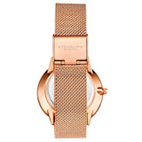 Stuhrling Original 3928 4 Quartz Crystal Accented Mesh Bracelet Womens Watch