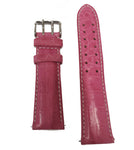 Invicta 24mm Genuine Crocodile Handmade in the USA Hot Pink Fuscia Strap Double Hole Buckle IS400