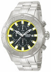 Invicta 13105 50mm Pro Diver Chronograph Date Yellow Rimmed Black Dial Men Watch