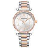 Stuhrling Original 3905 3 Vogue Quartz Stainless Steel Bracelet Womens Watch