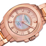 Akribos XXIV AK668RG Swiss Quartz Diamond Markers MOP Dial Rosetone Womens Watch
