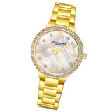 Stuhrling 3907 3 Symphony Quartz Crystal Accented Bracelet Womens Watch