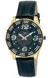 Joshua & Sons JS-17-YG Swiss Quartz Diamond Strap Mens Watch