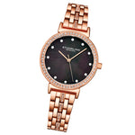 Stuhrling 3988 4 Symphony Crystal Accented Mother of Pearl Womens Watch