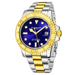 Stuhrling 3967 5 Aquadiver Quartz Date Stainless Steel Bracelet Mens Watch