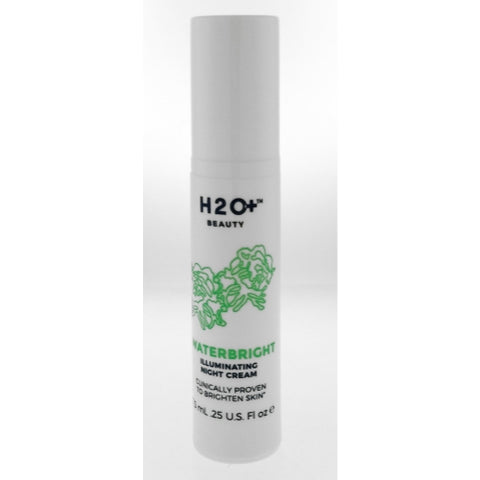 H2O Beauty Waterbright Illuminating Night Cream Brighten Skin 7.5ml .25oz Sample