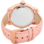 Burgi BUR014P Diamond Swiss Date Pink Leather Strap Womans Watch