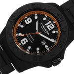Akribos XXIV AK797OR Professional Diver Date Orange Accented Black Mens Watch