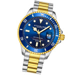 Stuhrling 883 03 Depthmaster Automatic Diver Stainless Steel Date Mens Watch