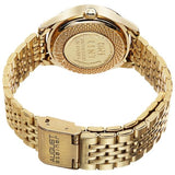 August Steiner CN011YG Wheat Penny Coin Dial Bracelet Goldtone Womens Watch