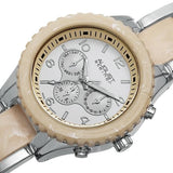 August Steiner AS8093SS Swiss Quartz Day Date GMT Twotone Bracelet Mens Watch