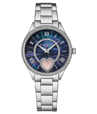 Stuhrling Original 4019 1 Saylor Mother of Pearl Quartz Stainless Steel Womens Watch
