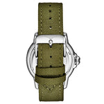 Stuhrling Original 4041 2 Explorer Quartz Date Green Nylon Strap Mens Watch