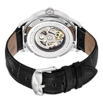 Stuhrling 574 01 Executive II Automatic Skeleton Dial Leather Strap Mens Watch