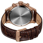 Akribos XXIV AK575BR Ultimate Swiss Quartz Chronograph Leather Strap Mens Watch