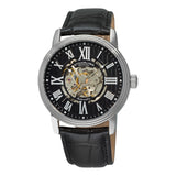 Stuhrling Original 1077 33151 Classic Delphi Automatic Black Leather Mens Watch